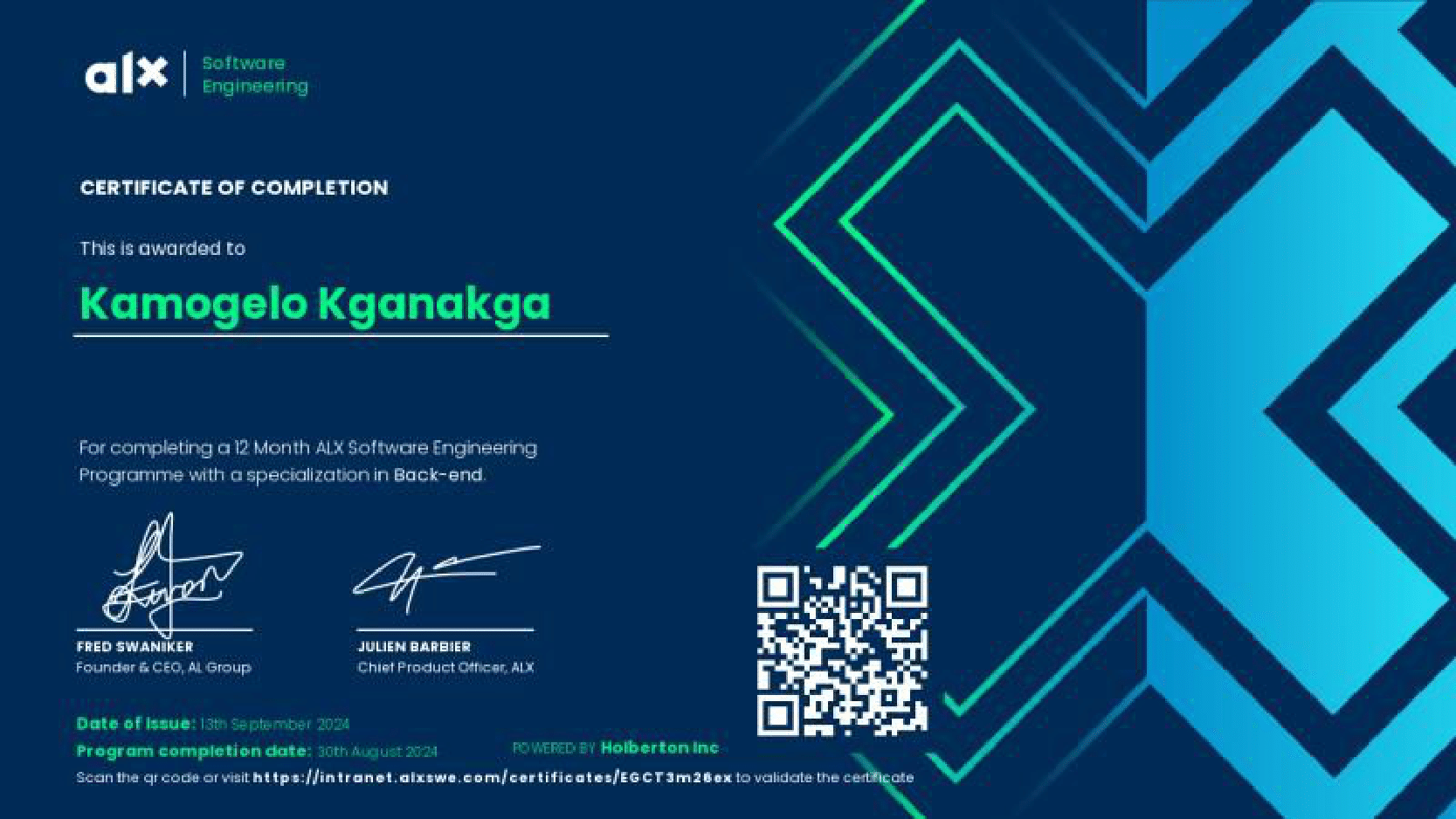 ALX Certificate